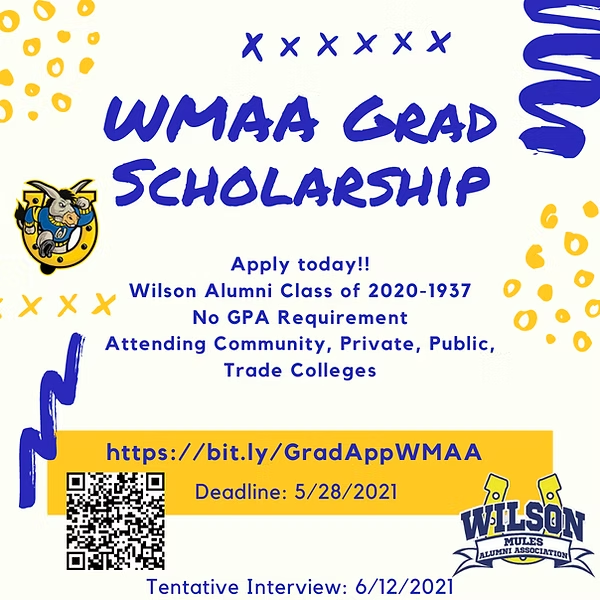 WMAA Grad Scholarship Information Flyer